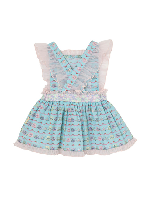 美品　bonjour diary mint エプロンドレス　ワンピース　6y Bonjour - clothing for children and mums with matching home
