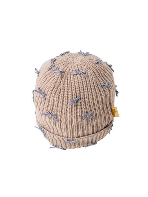 MIA BELLE｜ニットキャップ(KIDS) - ピンクベージュ 【公式】fafa