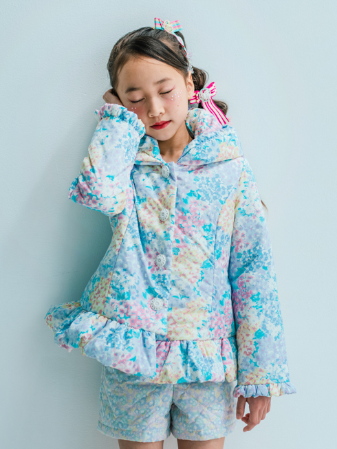 BUNNY | アウター - ラベンダーマルチフラワー 【公式】fafa(フェフェ