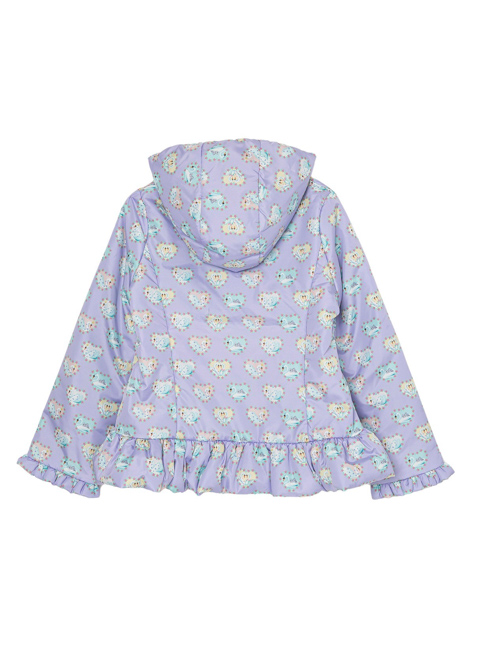 ★極美品★fafa/フェフェ＊ラベンダーホース＊ダウンジャケット＊130㎝ ☆極美品☆fafa/フェフェ＊ラベンダーホース＊ダウンジャケット＊130