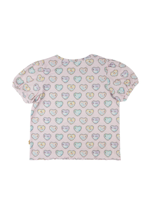数量限定】MARTYLE | パフスリーブTシャツ - ピンクスワン
