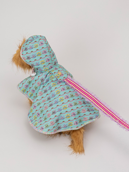 MARLEY RAE | レインコート - ミントティーカップ(犬用 / Mサイズ