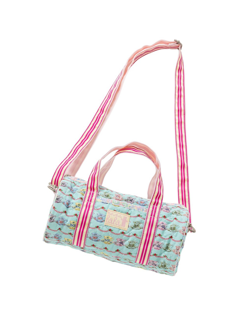 OLIVIA FAYE | キルティングミニボストンバッグ - ミントティーカップ