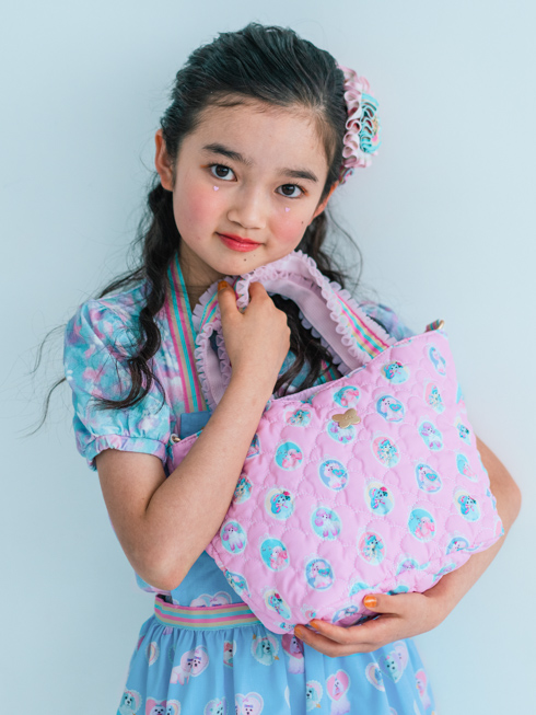 OLIUVIA ROSE | キルティングトートバッグ - ピンクプードル 【公式