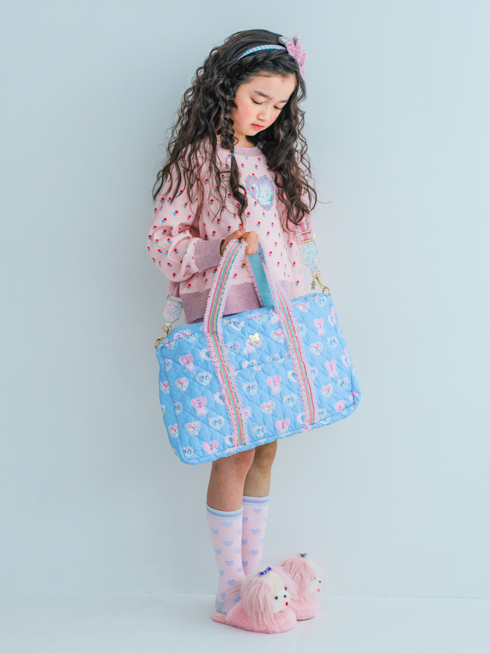 数量限定】 CHLOEJASMINE | キルティングトートバッグ - ブルードッグ