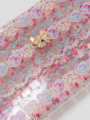 アップ画像 - ピンクケーキ柄のPVCスカラップペンケース アップ画像 - ピンクケーキ柄のPVCスカラップペンケース