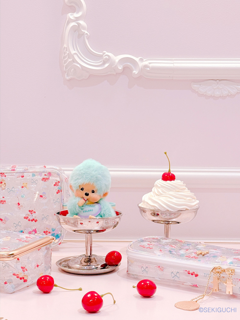 モンチッチCOLORS キーチェーン - ピンク 【公式】fafa(フェフェ